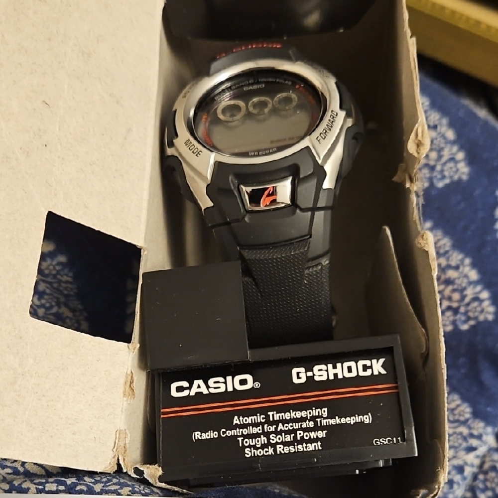 Casio G-Shock Black and Silver Digital Watch